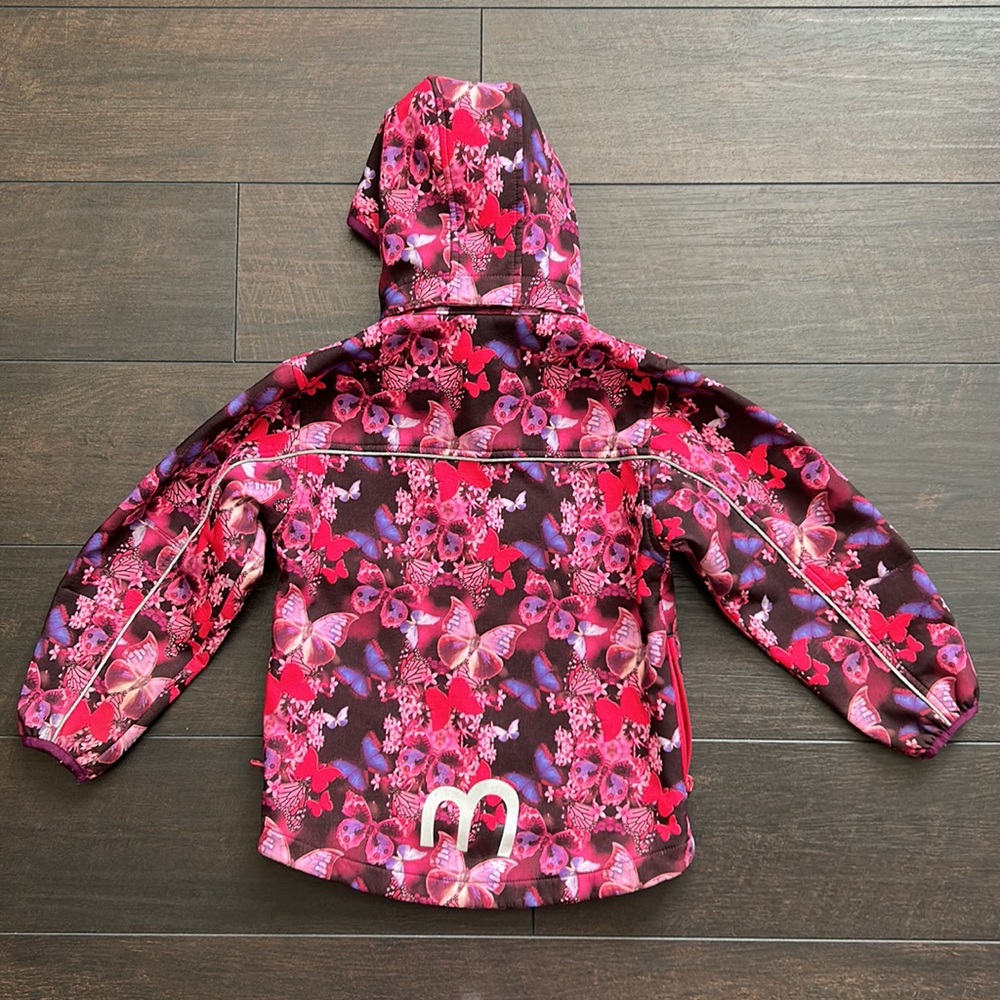 Minymo fleece-lined shell size 110 (US5) pink and purple. (Scandi brand!) - Picture 2 of 8
